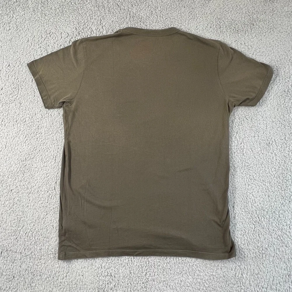 True Religion Graphic T-Shirt Peace Sign FREEDOM Olive Green Men's Size L NWT‎